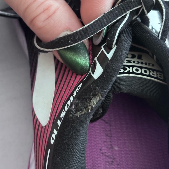 Ghost 10 Brooks Women's Black and Purple Athletic Shoes | Gym Sneakers | Size 9 - Picture 9 of 13